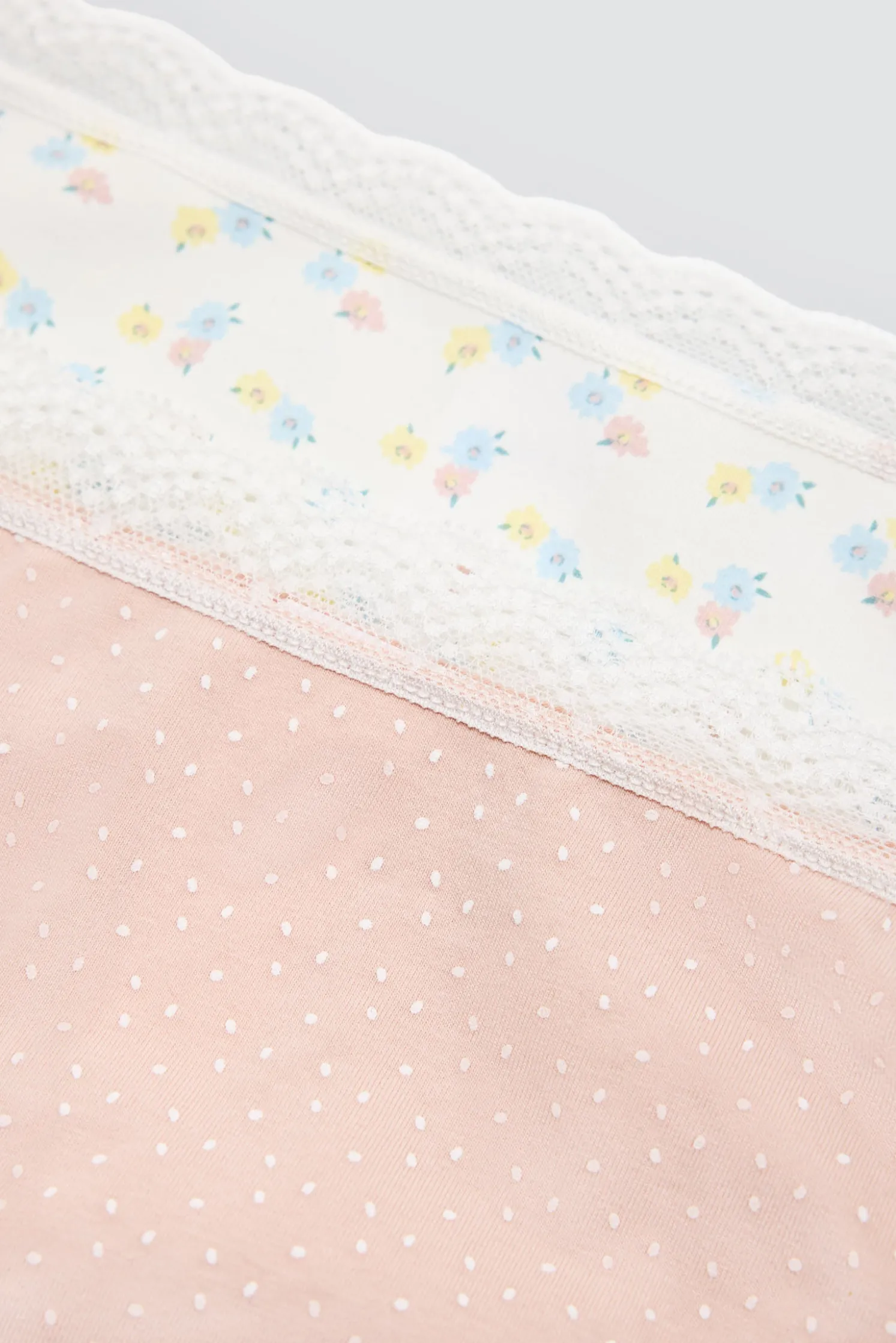 Pack de 2 bragas midi estampadas pastel tonos rosa