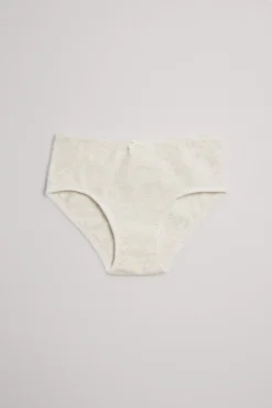 Pack de 2 braguitas de niña algodón con lazo gris y rosa
