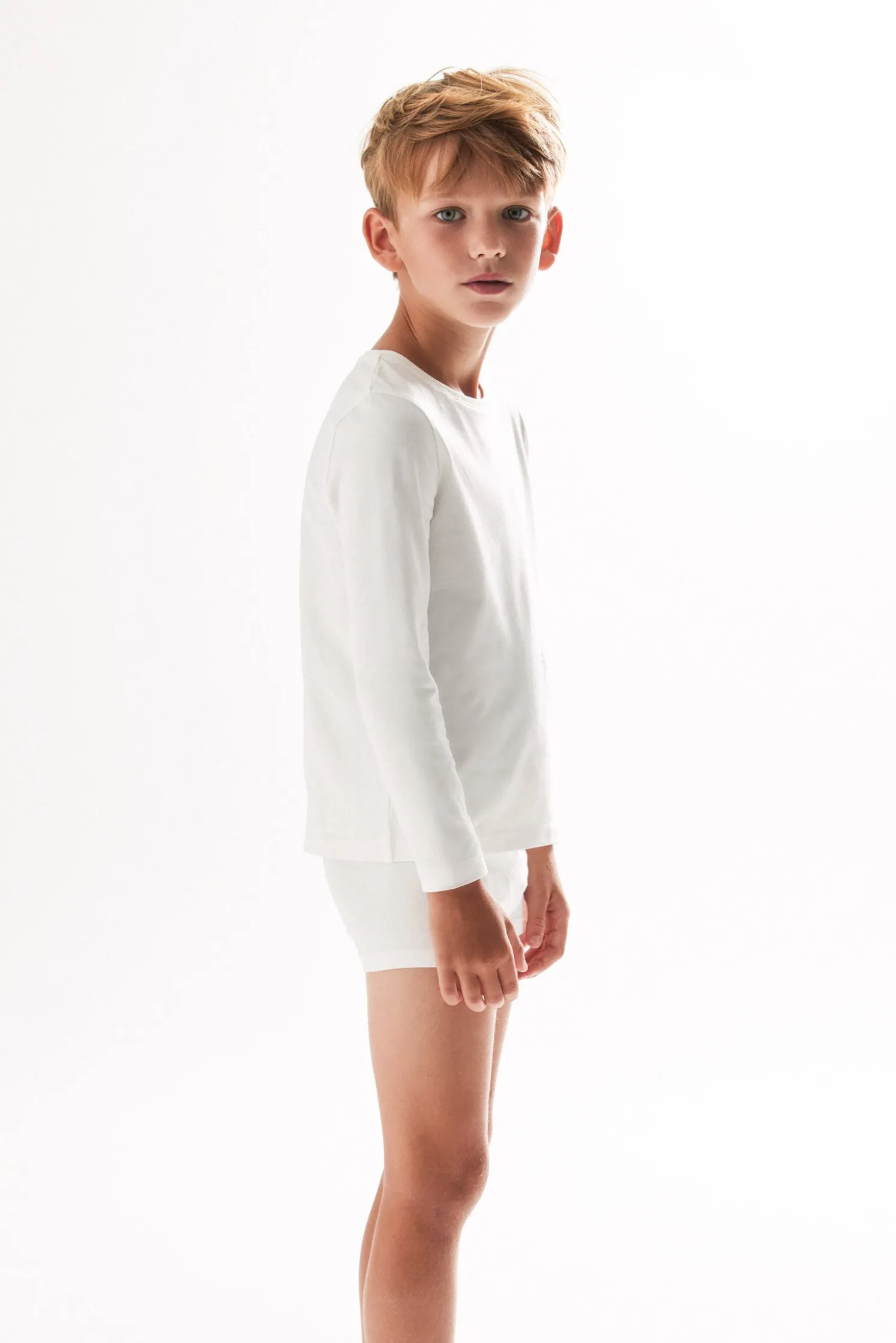 Pack de 2 bóxers de niño algodón blancos