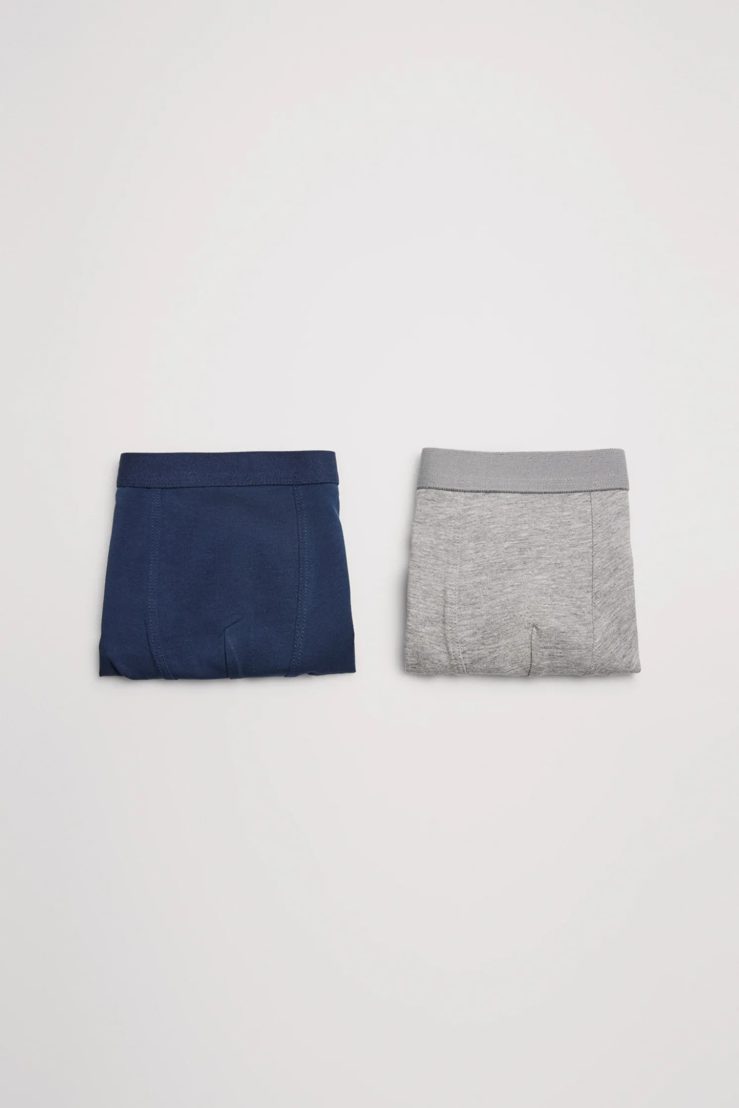 Pack de 2 bóxers de niño algodón marino y gris