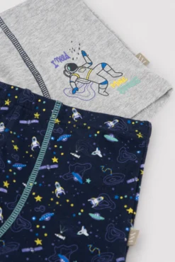 Pack de 2 bóxers infantiles estampado astronautas