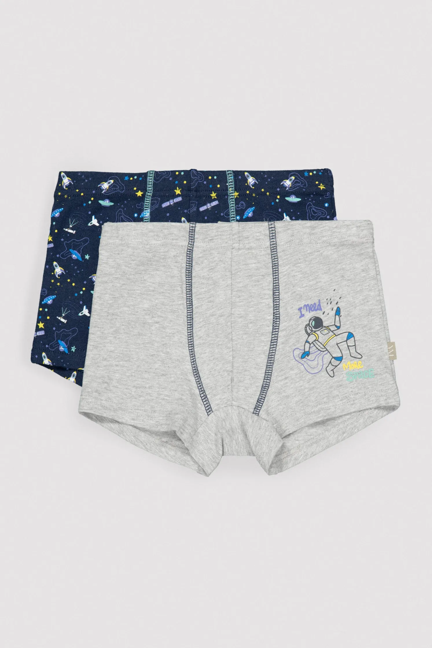 Pack de 2 bóxers infantiles estampado astronautas