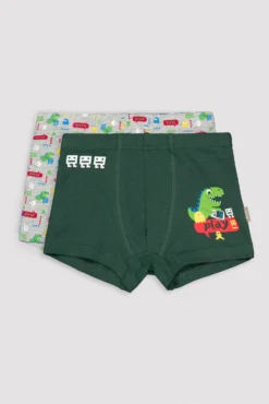 Pack de 2 bóxers infantiles estampado dinosaurios