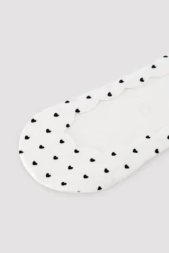 Pack de 3 calcetines pinkies elásticos estampados corazones