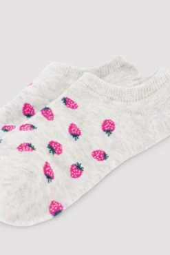 Pack de 4 calcetines pinkies estampados foodie