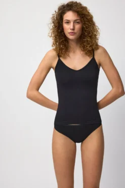 Pack de 2 camisetas interiores de tirantes algodón negro