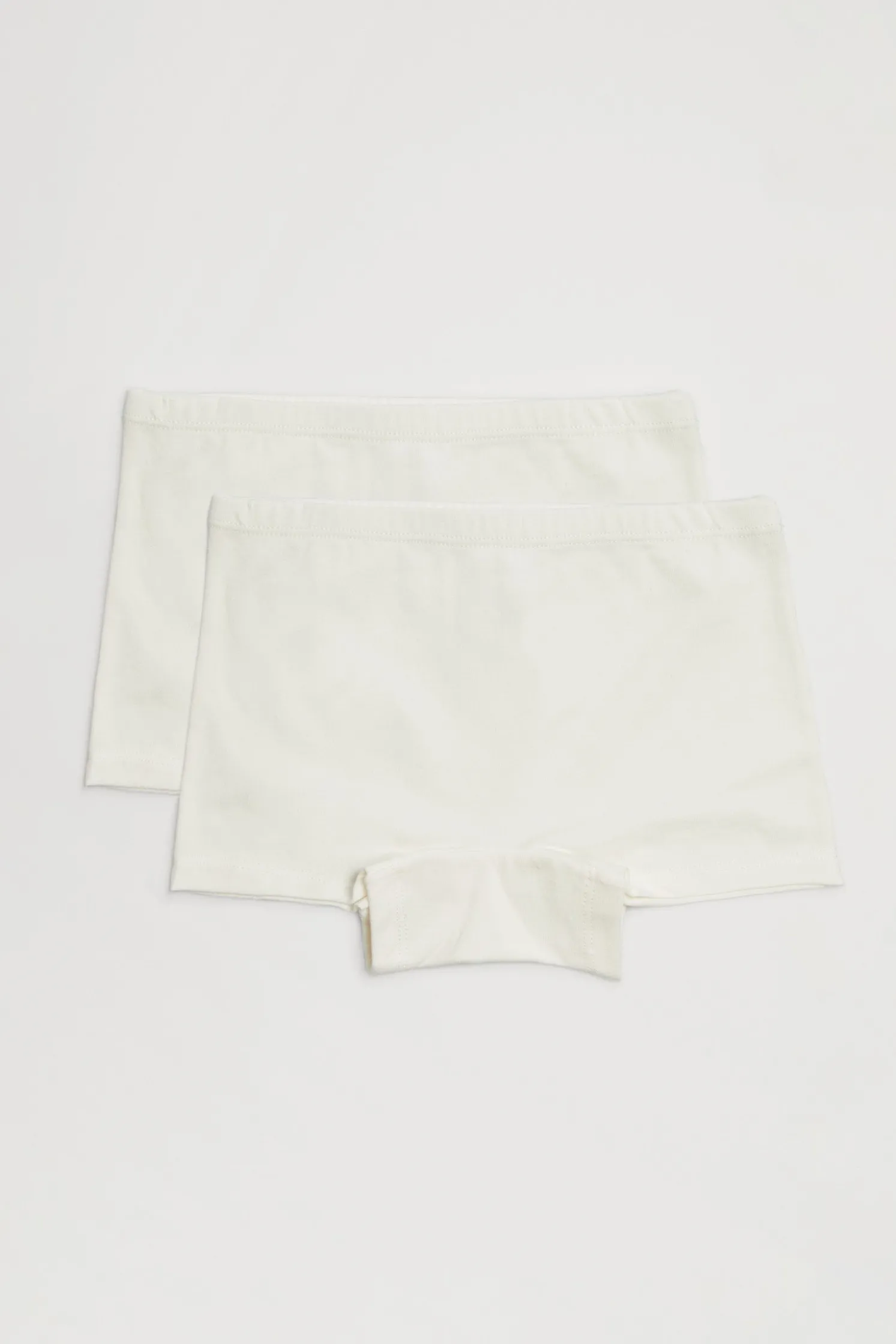 Pack de 2 culottes de niña algodón blancos