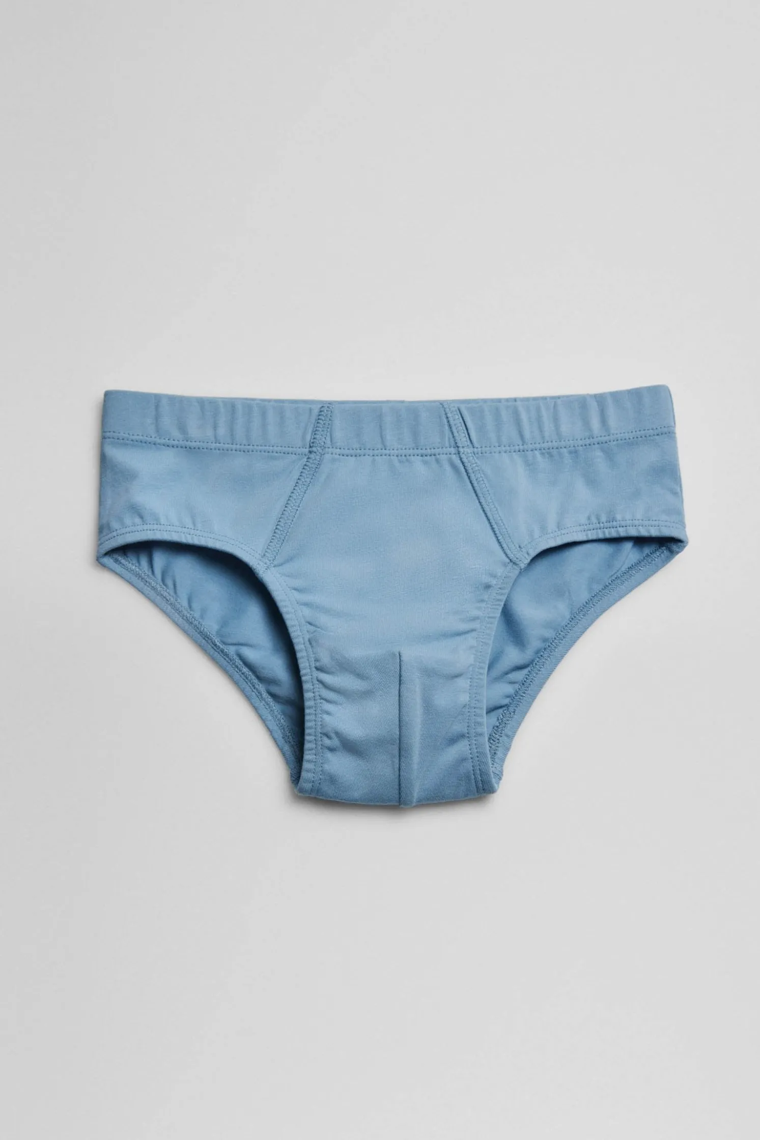 Pack de 2 slips de niño algodón azul y gris