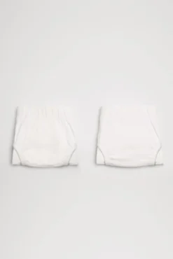 Pack de 2 slips de niño algodón blancos