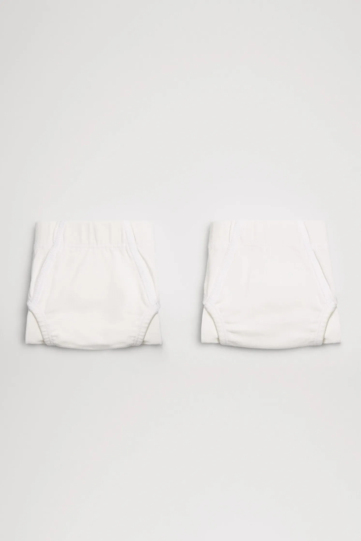 Pack de 2 slips de niño algodón blancos