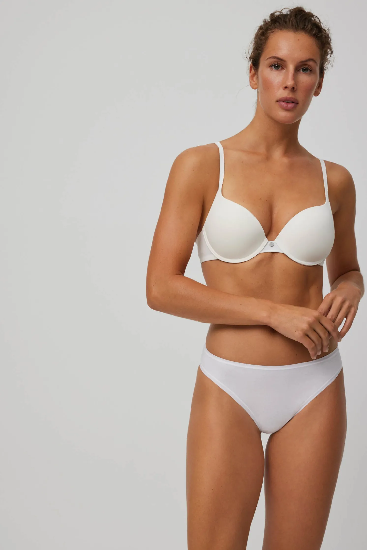 Pack de 2 tangas básicos algodón blanco