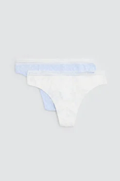 Pack de 2 tangas estampados pastel tonos azules