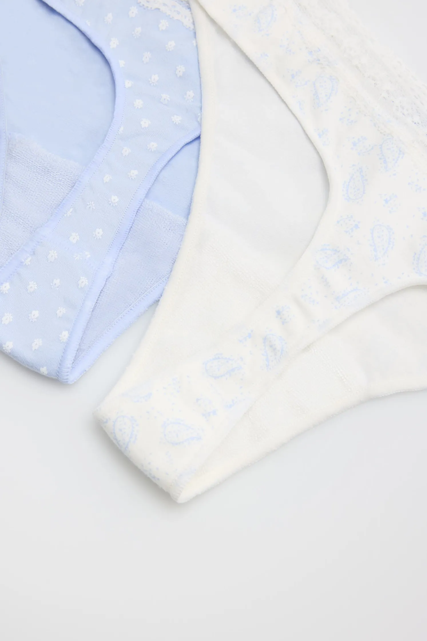 Pack de 2 tangas estampados pastel tonos azules