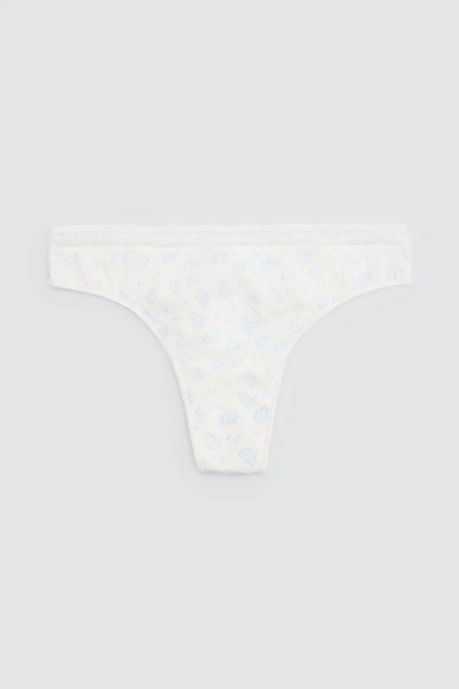 Pack de 2 tangas estampados pastel tonos azules