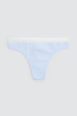 Pack de 2 tangas estampados pastel tonos azules