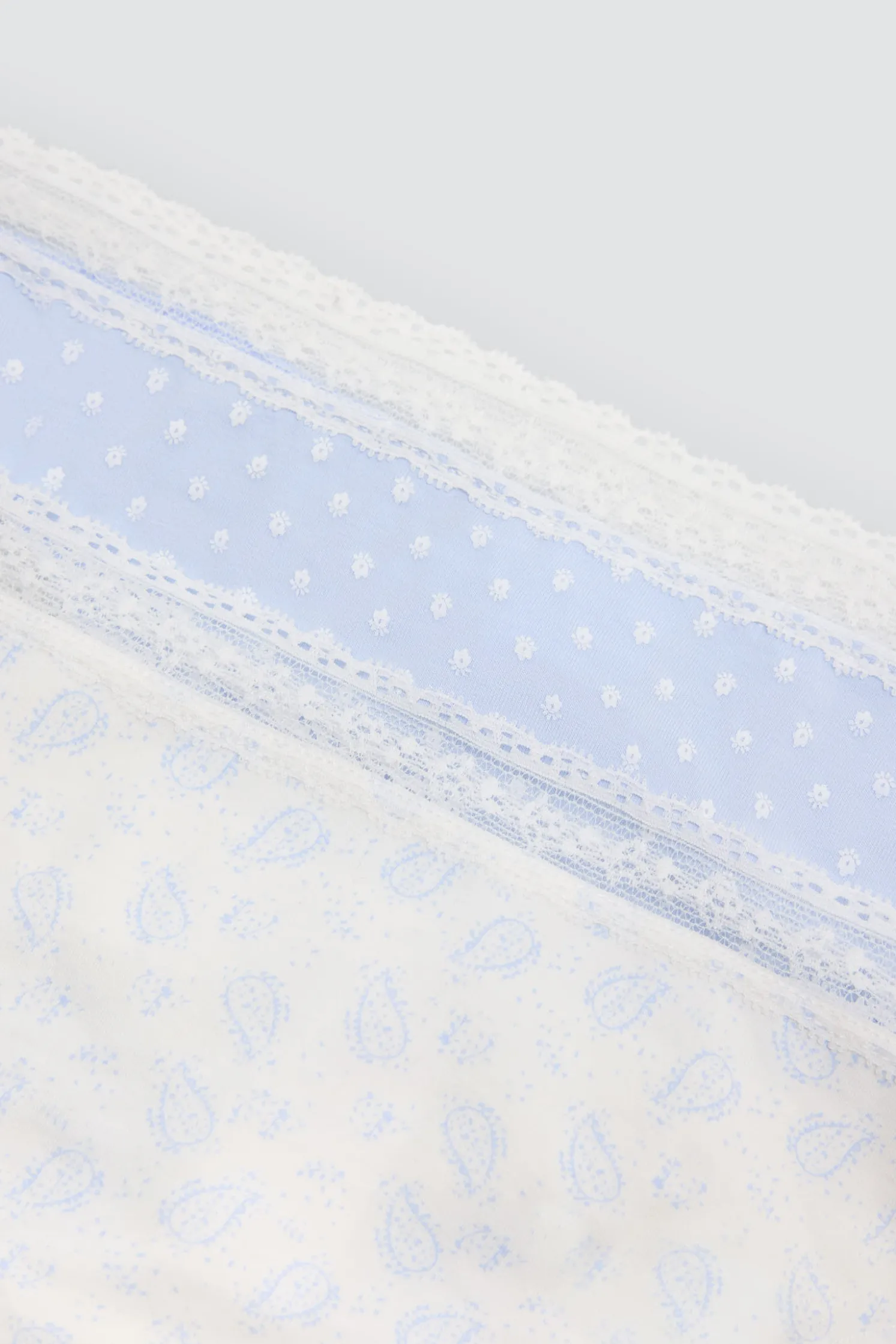 Pack de 2 tangas estampados pastel tonos azules