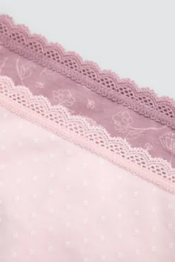 Pack de 2 tangas estampados tonos rosas