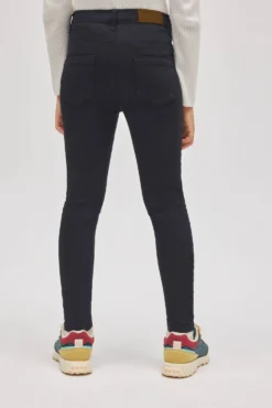 Pantalón niña vaquero pitillo negro