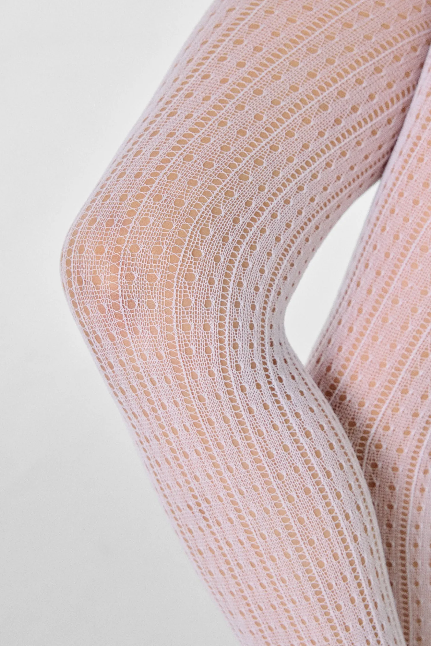 Panty infantil calado blanco