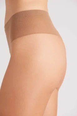 Panty talle bajo 10 denier marrón