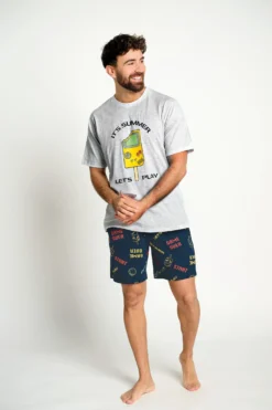 Pijama hombre corto algodón Gamer | MUYDEMI