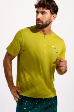 Pijama hombre corto algodón Living | MUYDEMI