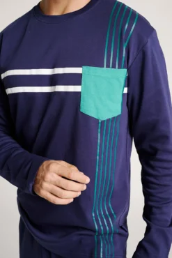 Pijama hombre estampado líneas | MUYDEMI