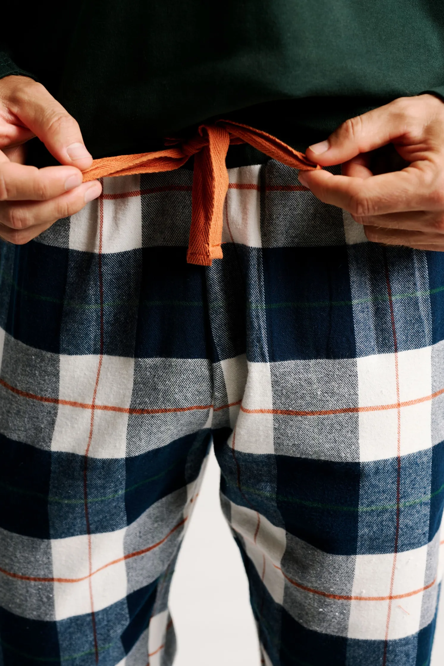 Pijama hombre largo estampado cuadros | MUYDEMI