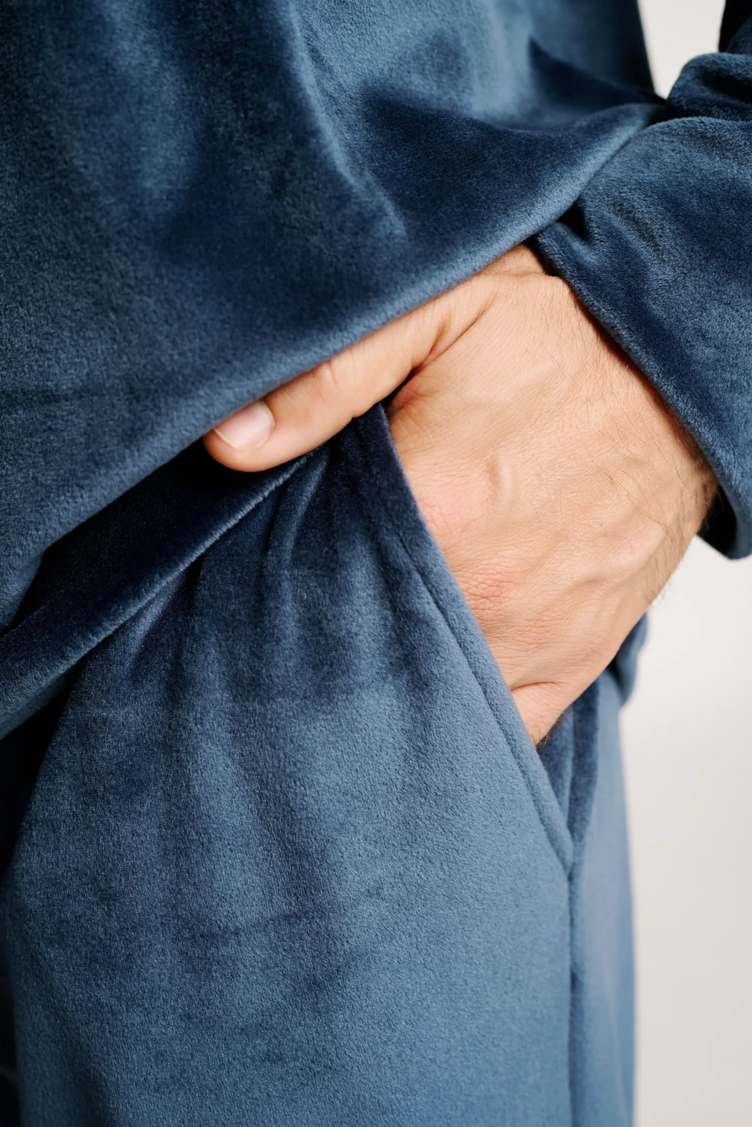 Pijama hombre terciopelo Regret nothing | MUYDEMI