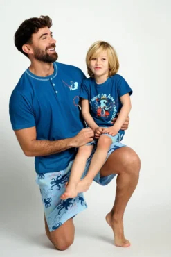 Pijama infantil corto estampado pulpos | MUYDEMI