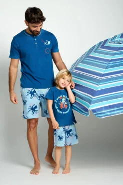 Pijama infantil corto estampado pulpos | MUYDEMI