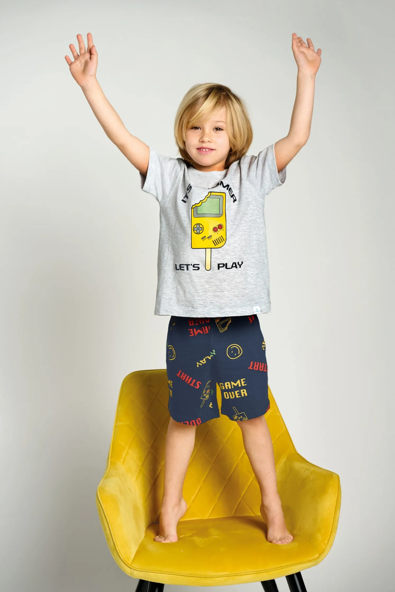 Pijama infantil corto Gamer | MUYDEMI