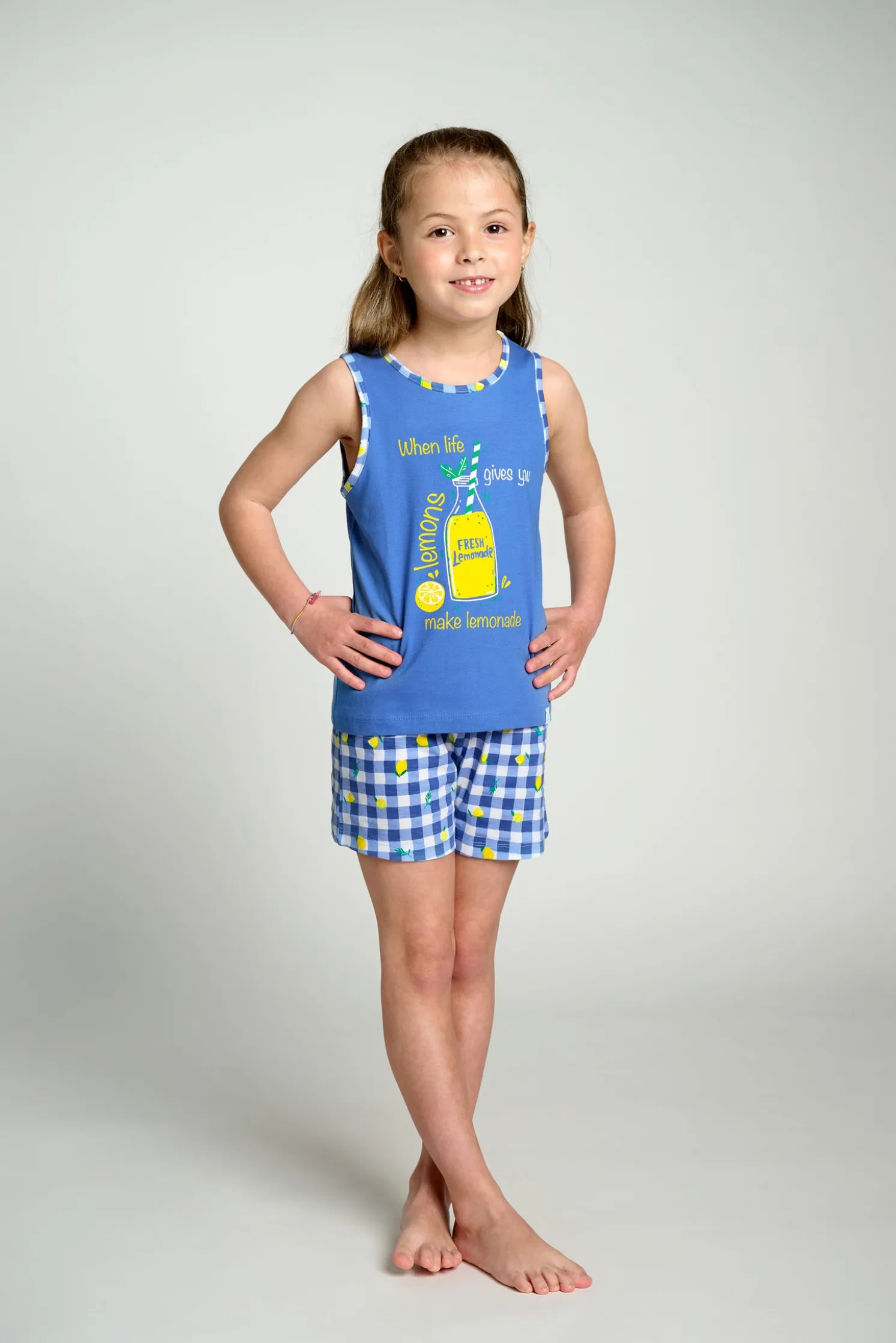Pijama infantil corto tirantes algodón Lemonade | MUYDEMI