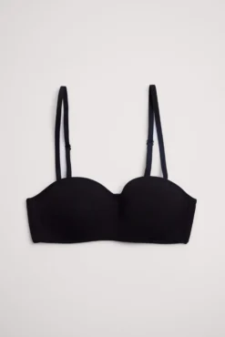 Sujetador bandeau juvenil negro