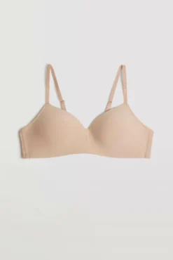 Sujetador sin aro con push-up ligero nude