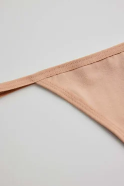 Tanga de hilo algodón nude