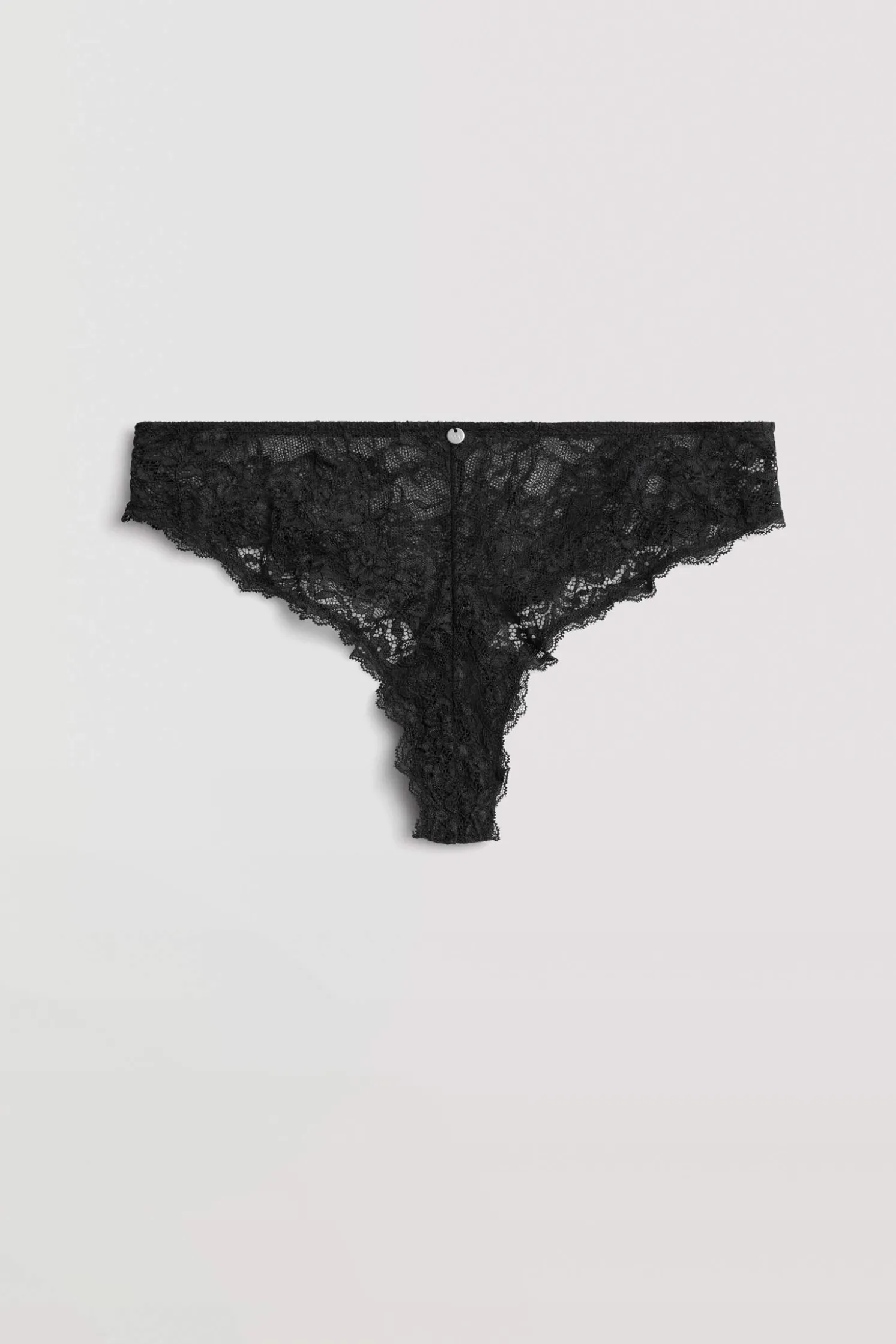 Tanga encaje negro
