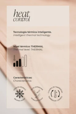 TÉRMICO Camiseta control de temperatura detalle encaje manga larga marfil