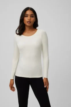 TÉRMICO Camiseta control de temperatura manga larga blanco