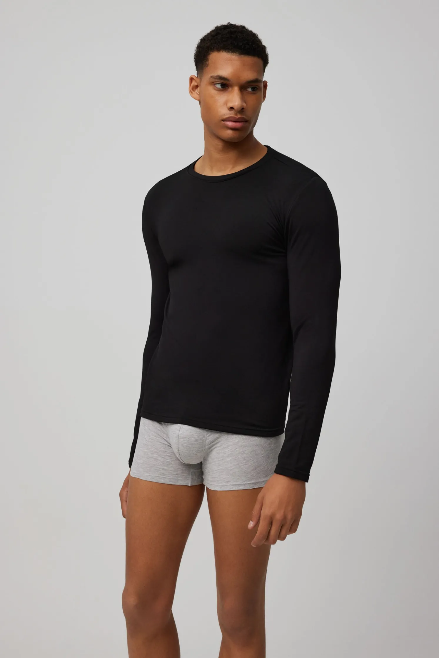 TÉRMICO Camiseta interior manga larga negro