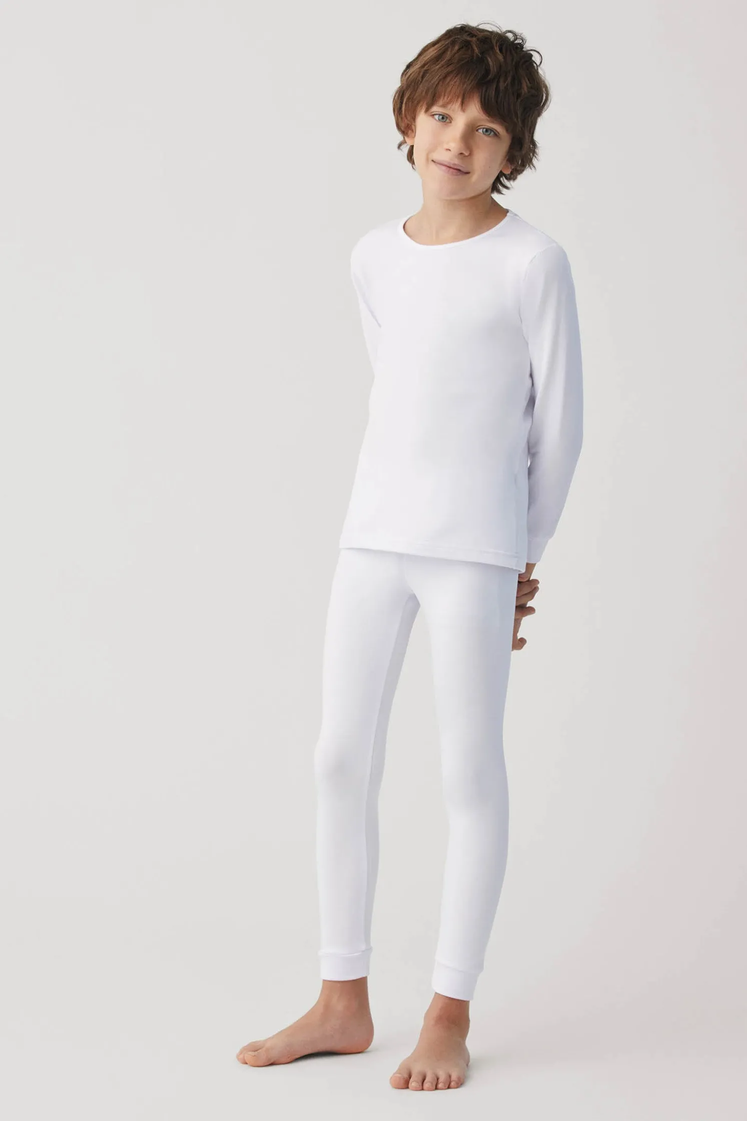 TÉRMICO Leggings interior infantil blanco