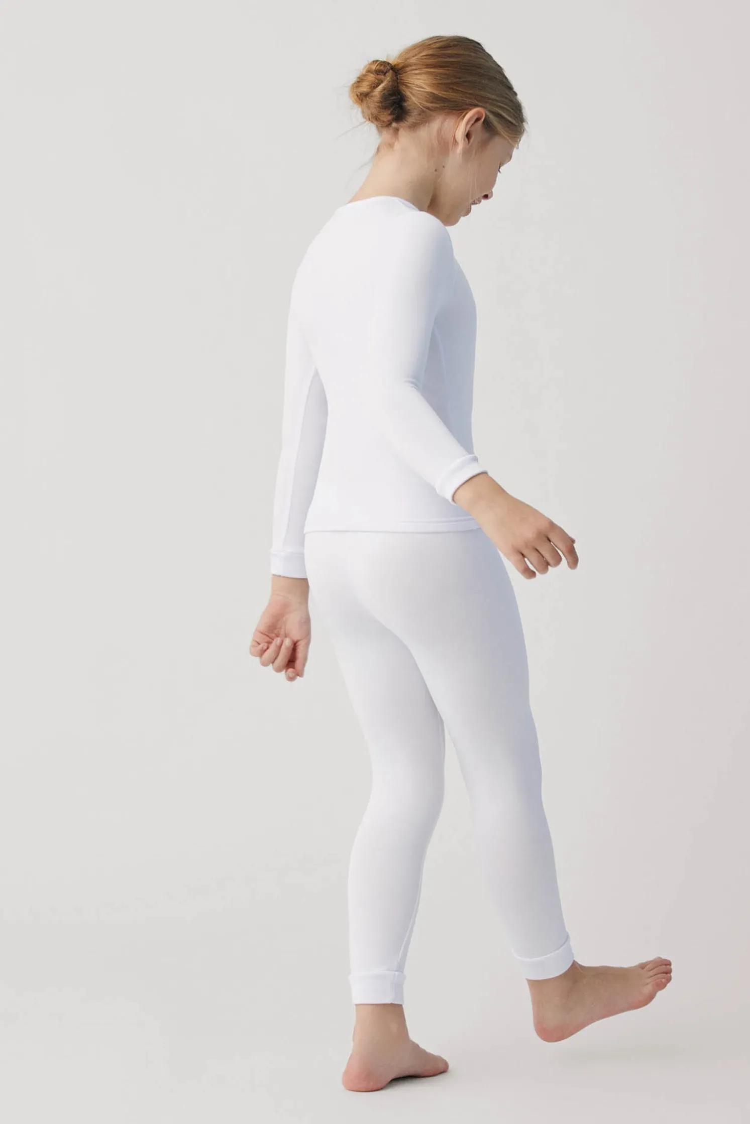 TÉRMICO Leggings interior infantil blanco