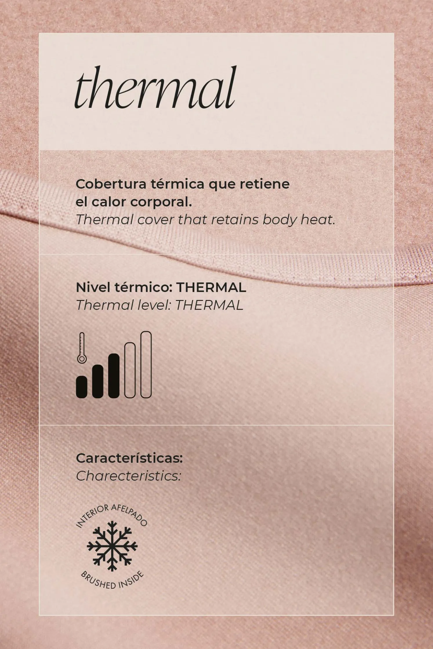 TÉRMICO Leggings interior infantil negro