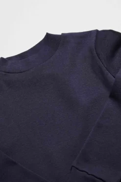 TÉRMICO LIGERO Camiseta manga larga cuello semicisne marino