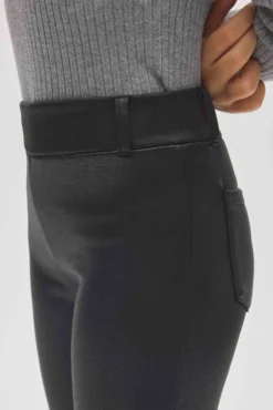 TÉRMICO Pantalón afelpado niña efecto piel flare negro