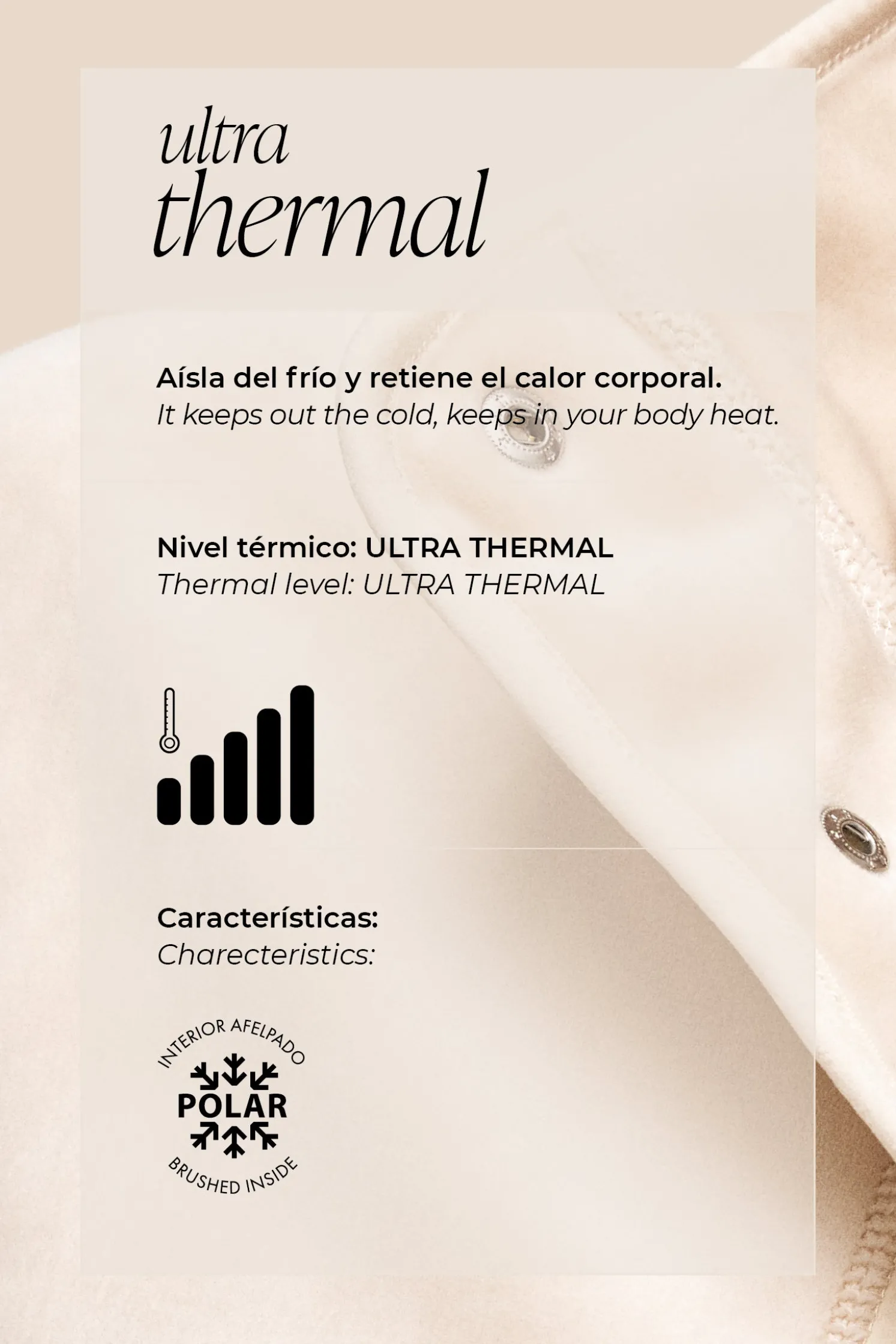 ULTRA TÉRMICO Leggings flare estilo deportivo afelpado polar negro