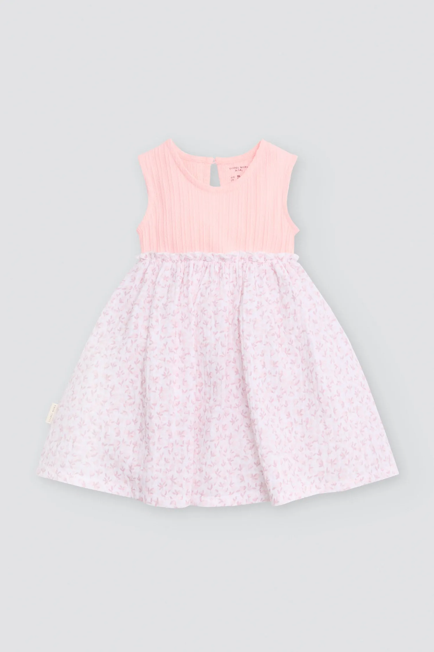 Vestido bebé sin mangas estampado floral