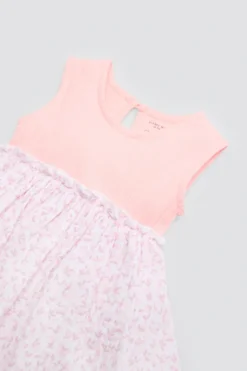 Vestido bebé sin mangas estampado floral