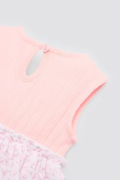 Vestido bebé sin mangas estampado floral