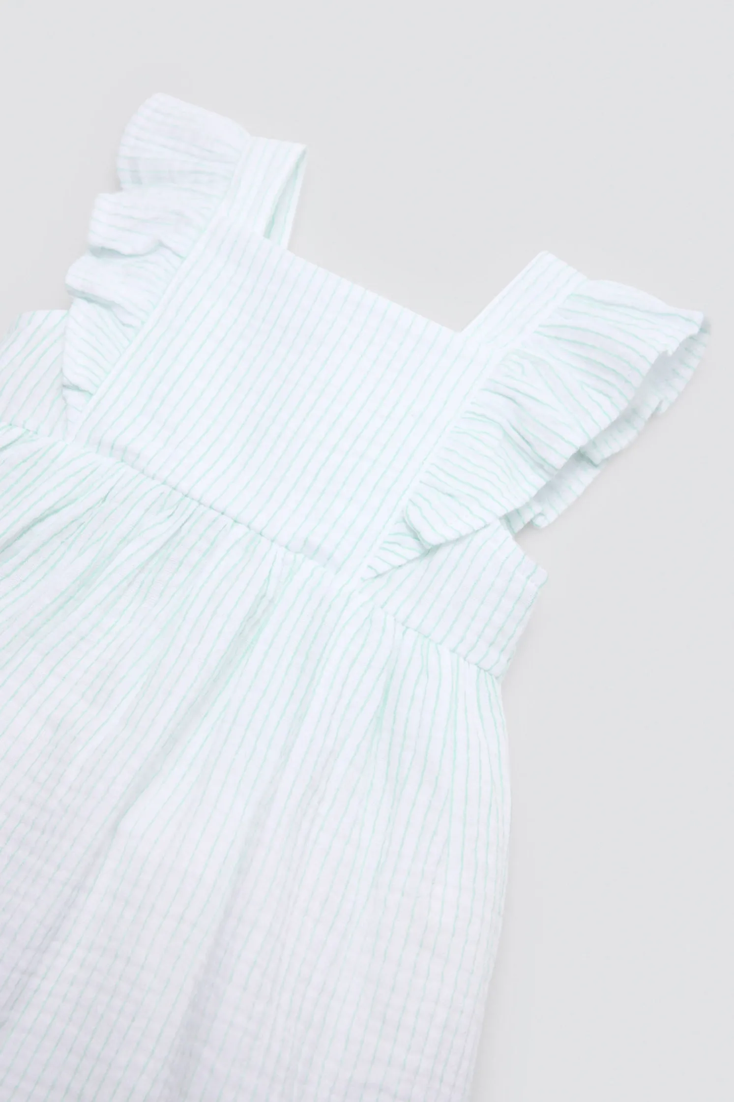 Vestido bebé sin mangas estampado rayas